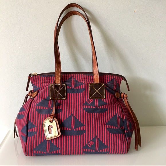 Dooney & Bourke Handbags - Dooney & Bourke Sport Carla Sailboat red and blue